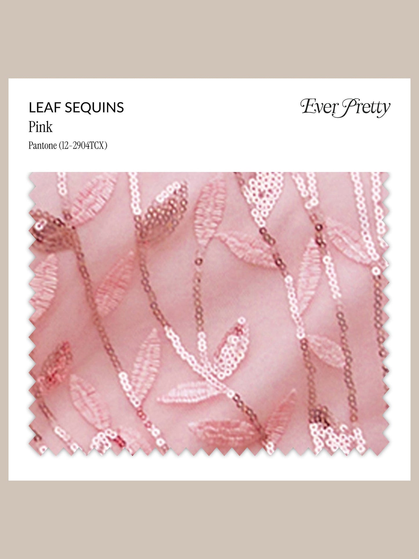 Ever-Pretty Leaf Sequins Swatch