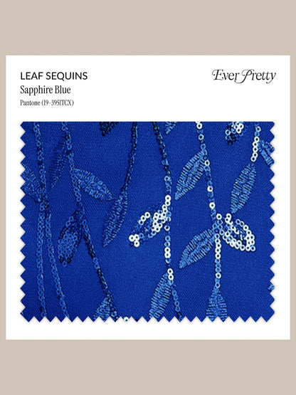 Ever-Pretty Leaf Sequins Swatch