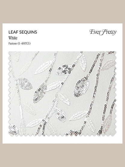 Ever-Pretty Leaf Sequins Swatch