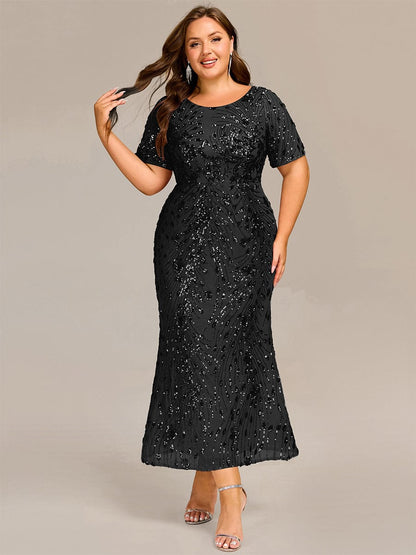 pretty HAYLEN|Plus Size Sequin Mermaid Formal Dress