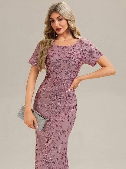 ever HAYLEN|Sequin Mermaid Round Neck Dress
