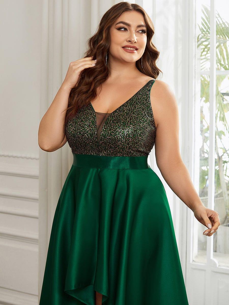 ever ALYNA|Sparkly Bodice High Low Prom Dresses for Women