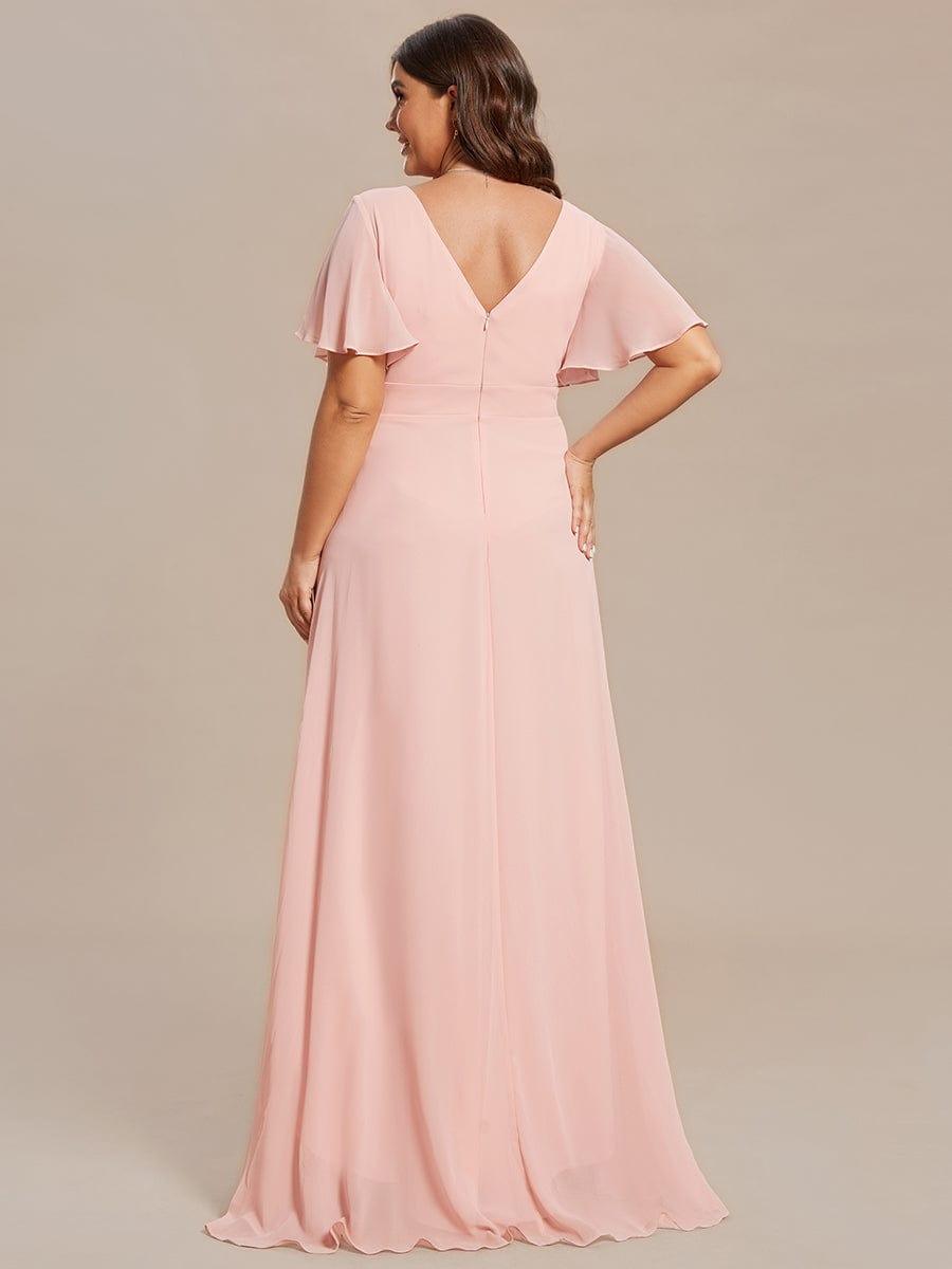ever OREE|Charming Chiffon Bridesmaid Dress with Lotus Leaf Hemline