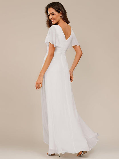 ever OREE|Charming Chiffon Bridesmaid Dress with Lotus Leaf Hemline