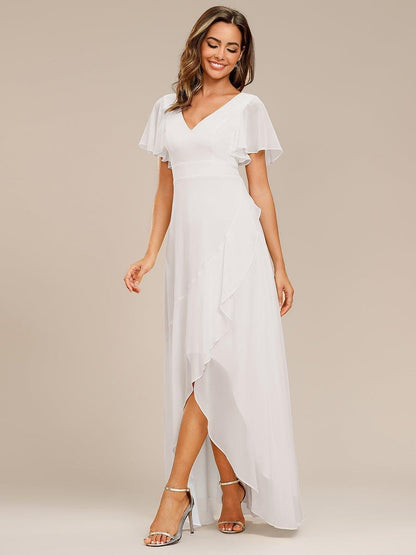 ever OREE|Charming Chiffon Bridesmaid Dress with Lotus Leaf Hemline